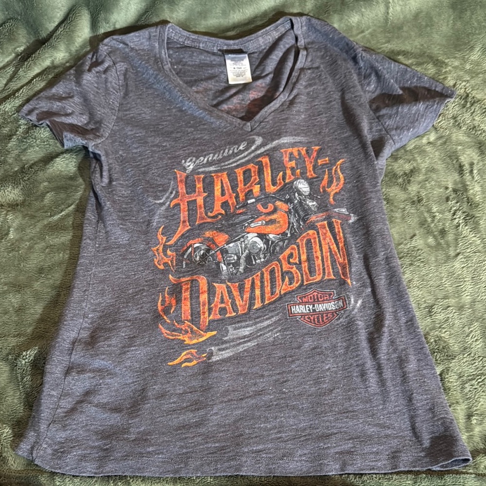 Harley-Davidson Womens Gray T-Shirt